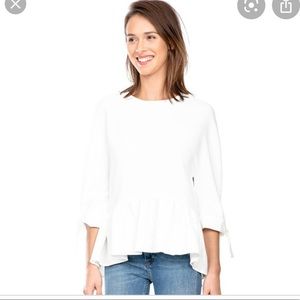 Tuckernuck tie sleeve belle blouse